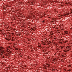 red leather texture closeup.