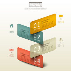 vector abstract 3d paper infographics