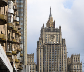 Fototapeta na wymiar moscow historical buildings