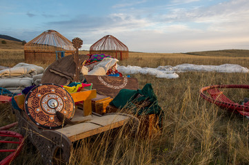 Kazakh yurt - obrazy, fototapety, plakaty