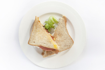 Bacon and ham sandwiches