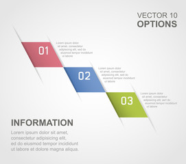 Infographic options banner