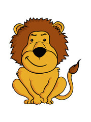 cartoon illustration of lion