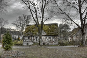 Abandoned Timbered House