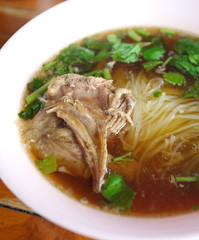 Duck noodle soup