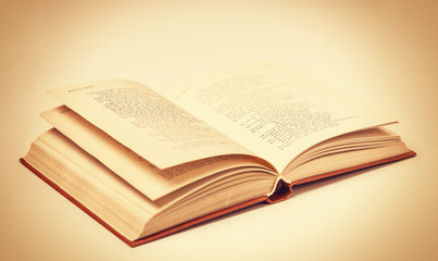 old open book