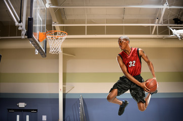 Basketball Player in Action