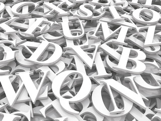 Fototapeta premium letters of the English alphabet.