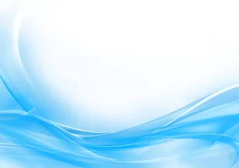 Behang Abstracte golf Abstracte pastelblauwe en witte achtergrond