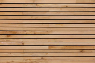 Wood stripes facade building decor