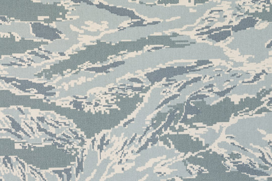 Fototapeta US air force digital tigerstripe camouflage fabric texture backg
