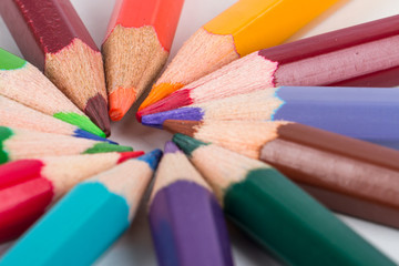 Colorful Pencils with Round Shape