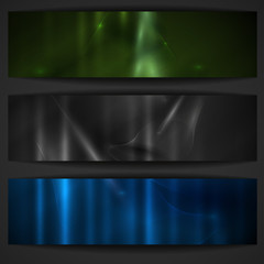 Set Of Abstract Stylish Banners.