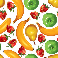 Fruit mix seamless pattern