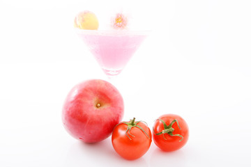 林檎とミニトマト