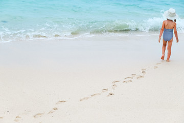 Little girl at beach