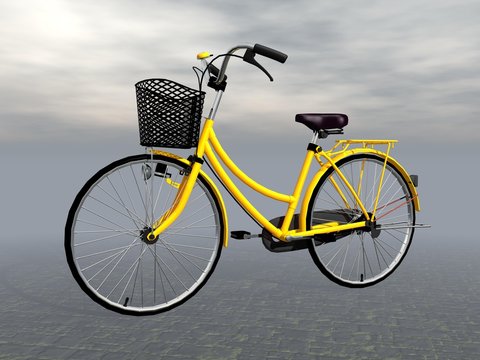 City bike - 3D render