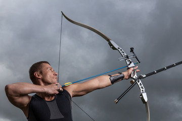 Man with bow and arrows