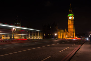 Fototapeta na wymiar View to Big Ben, London from bridge