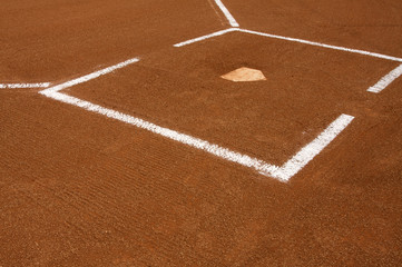 Baseball Field at Home Plate