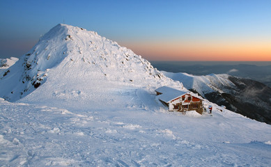 Obraz premium Chopok in winter mountain - Slovakia