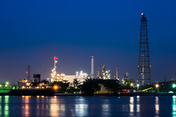 Oil and gas refinery plant