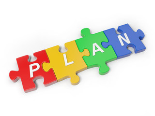 Obraz premium Word on puzzle pieces