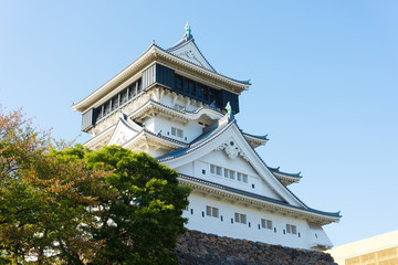 blue sky and Kokura Castle