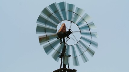 Old wind turbine - Powered by Adobe