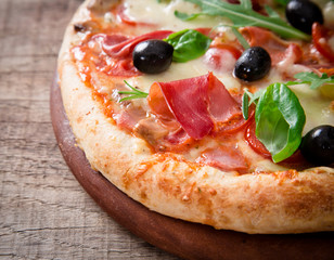Delicious italian pizza