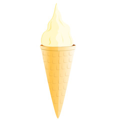 Ice cream, vector illustration