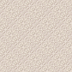 Ornamental beige background, seamless pattern