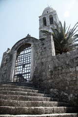 Fototapeta na wymiar Old church steps