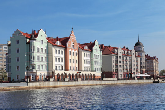 Fishing village, Kaliningrad cityscape, Russia