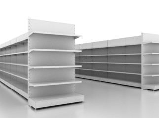 Empty retail shelves © ARIK LEVY