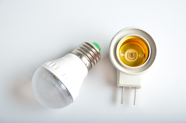 Led lamp and lamp power