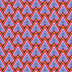 Photo sur Plexiglas Zigzag Modèle sans couture sombre géométrique abstrait