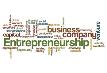 entrepreneurship word cloud concept