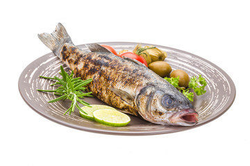 Roasted seabass
