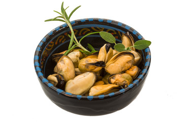 Marinated mussels