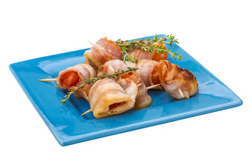 Bacon with cherry