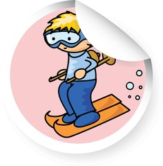 Мультфильм спортивный значок