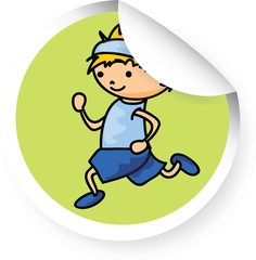 Мультфильм спортивный значок