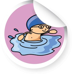 Мультфильм спортивный значок