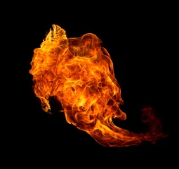 Printed kitchen splashbacks Flame Fire