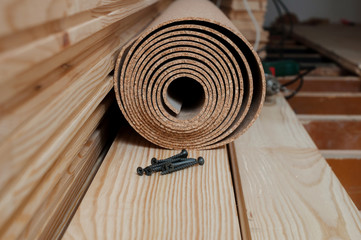 Preparing for an installation of the floor battens