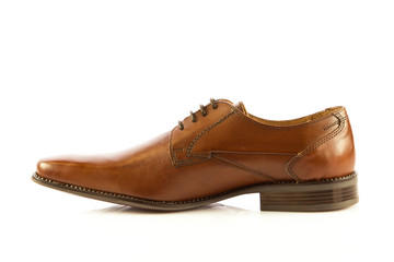 classic man's shoes isolated on white background