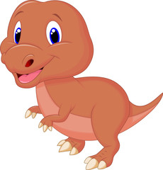 Cute baby dinosaur cartoon