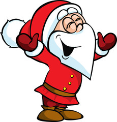 Illustration of Santa Claus isolated on white background