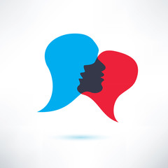speech bubble, abstract shape icon